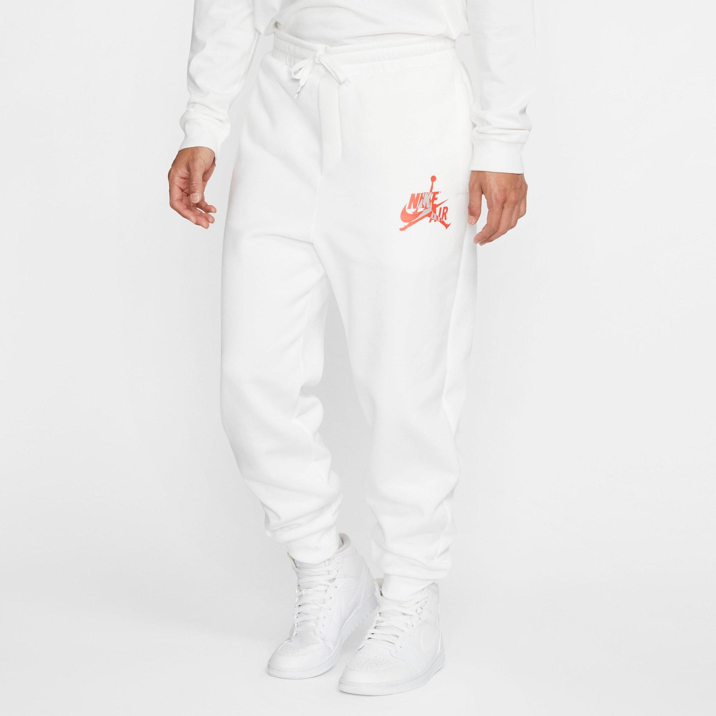 jordan white joggers