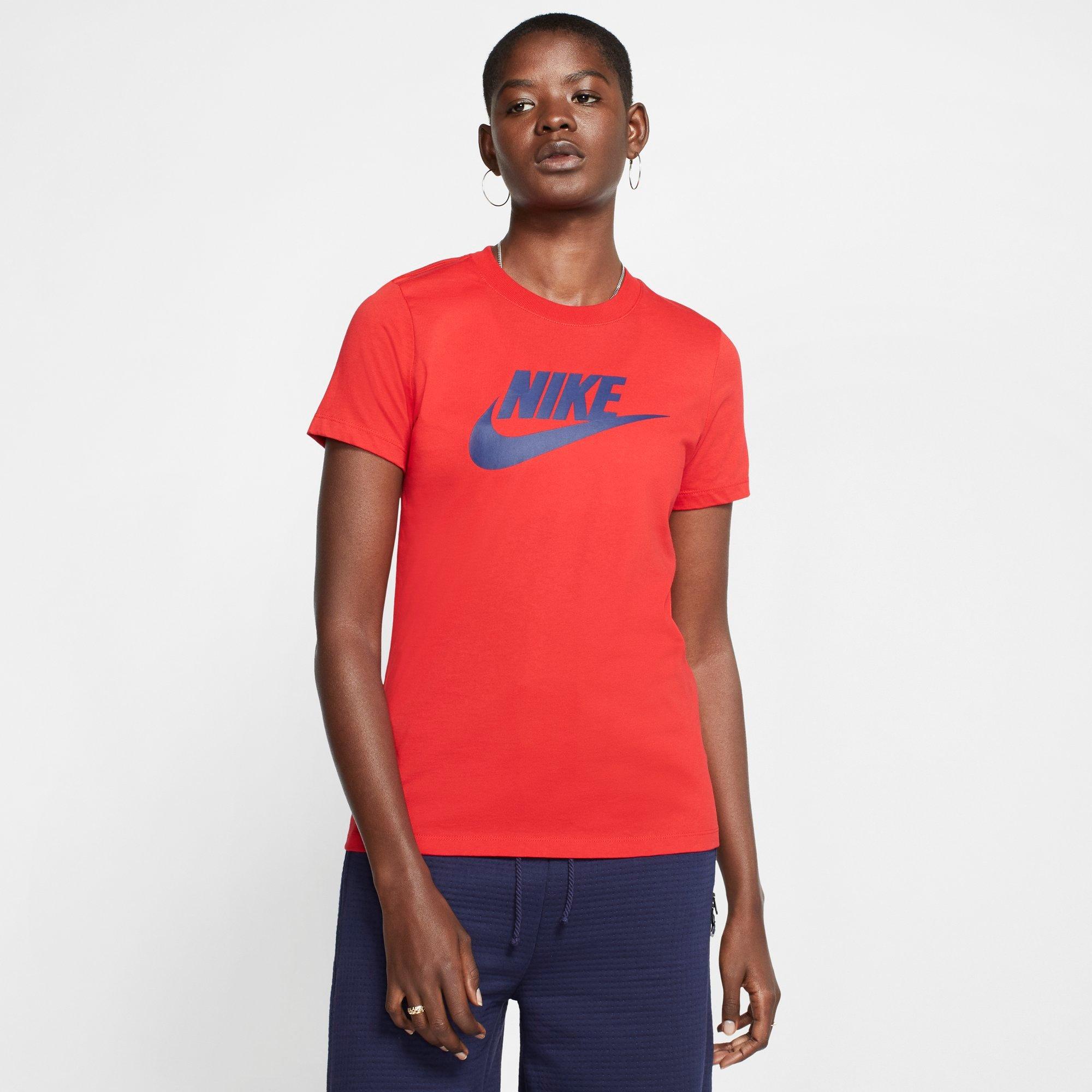 red nike shirt women's