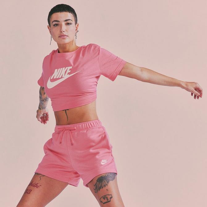 Women's Nike Sportswear Essentials Logo Tee, Size: XL, Pink