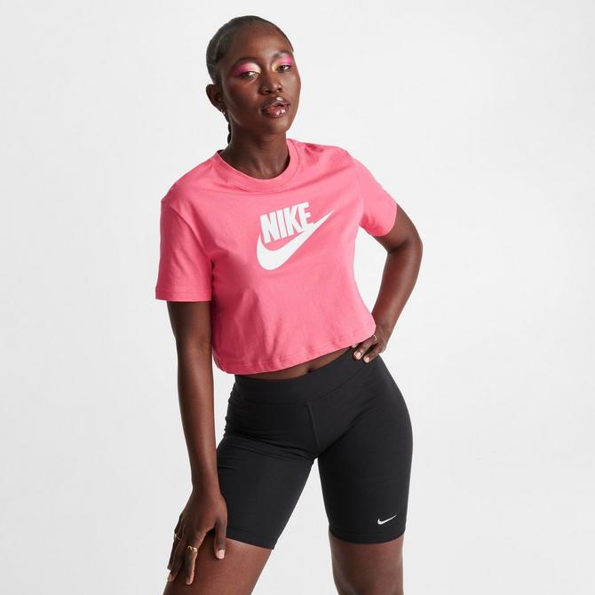 Women's Nike Sportswear Essentials Logo Tee, Size: XL, Pink