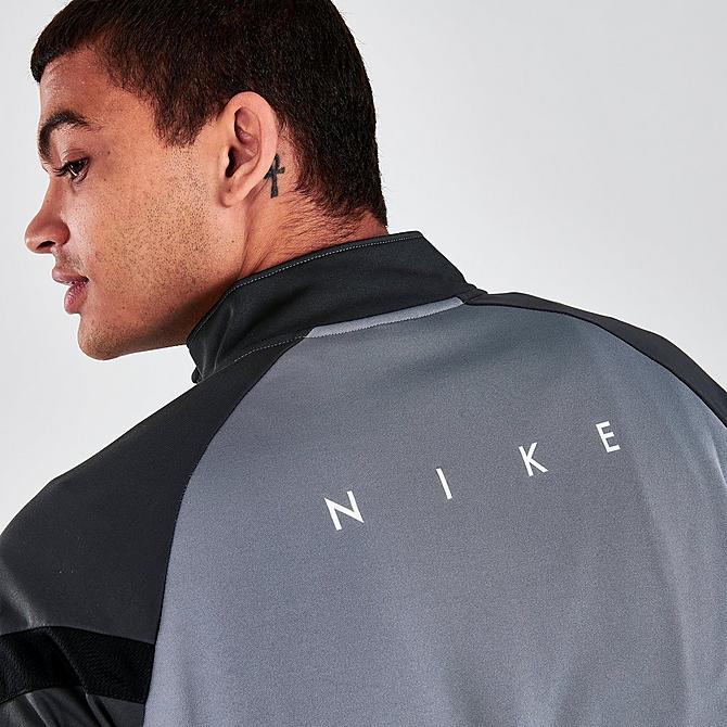 On Model 5 view of Men's Nike Dri-FIT Academy Pro Soccer Drill Top in Smoke Grey Click to zoom