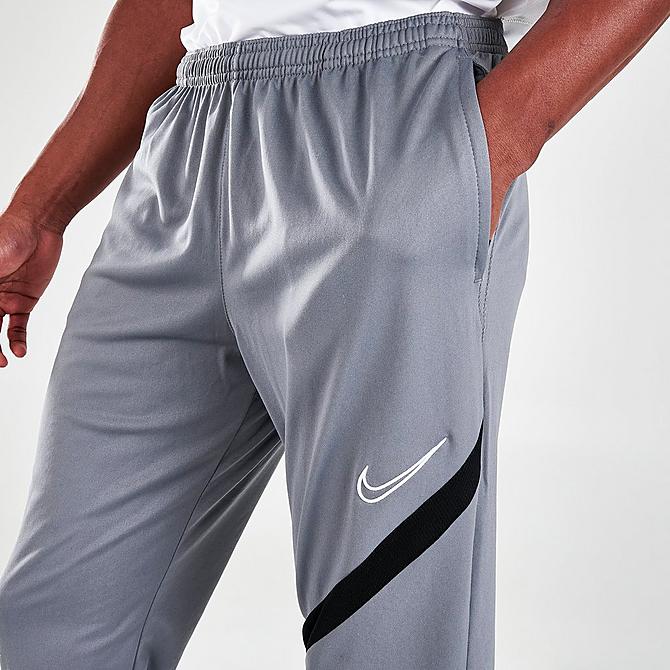 On Model 5 view of Men's Nike Dri-FIT Academy Pro Soccer Pants in Smoke Grey Click to zoom