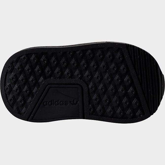 Bottom view of Boys' Toddler adidas Originals X_PLR Casual Shoes in Core Black Click to zoom