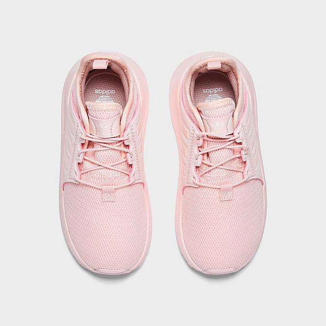 Back view of Girls' Toddler adidas Originals X_PLR Casual Shoes in Icey Pink/Icey Pink/Icey Pink Click to zoom