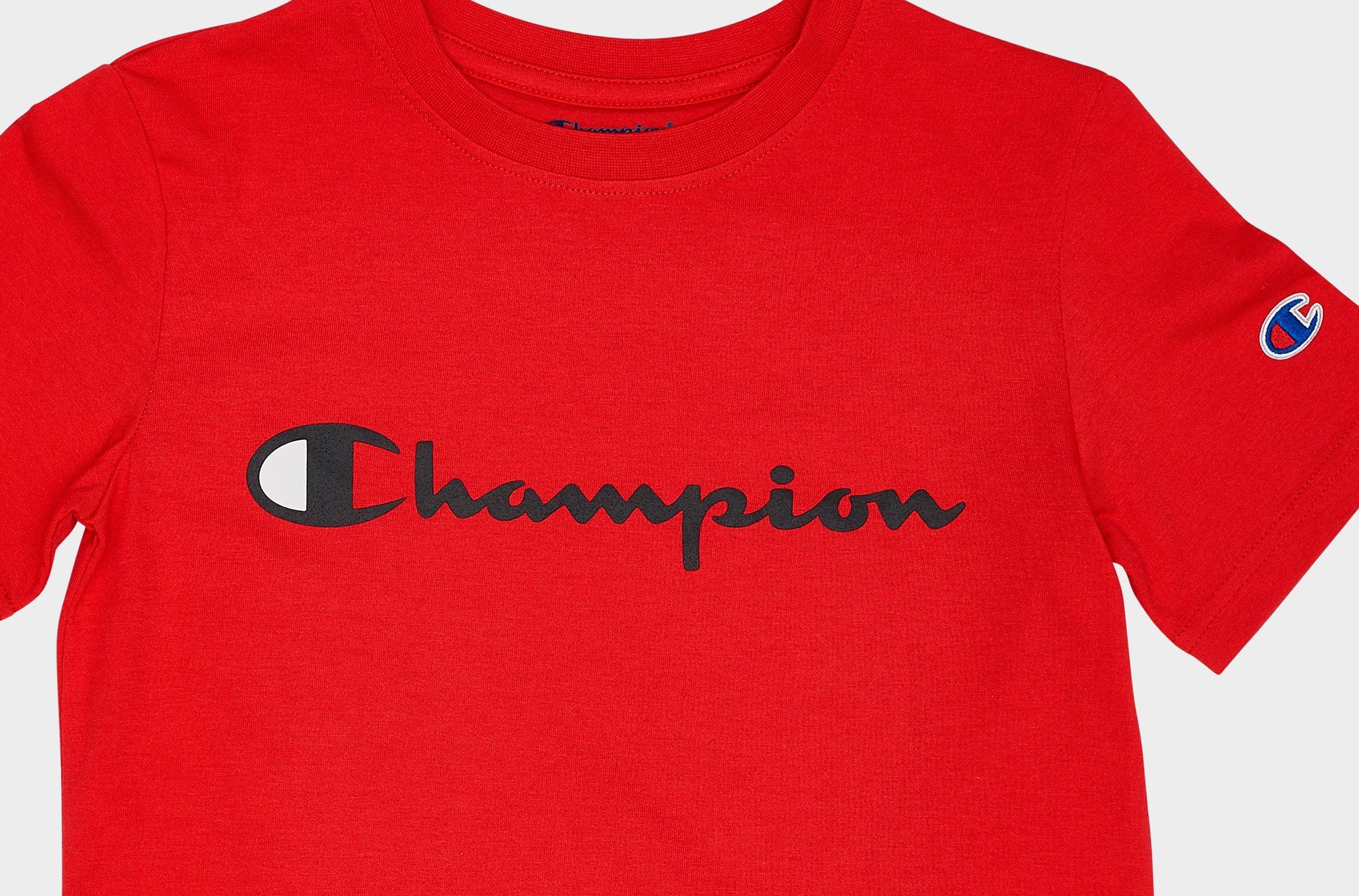 red champion tshirt