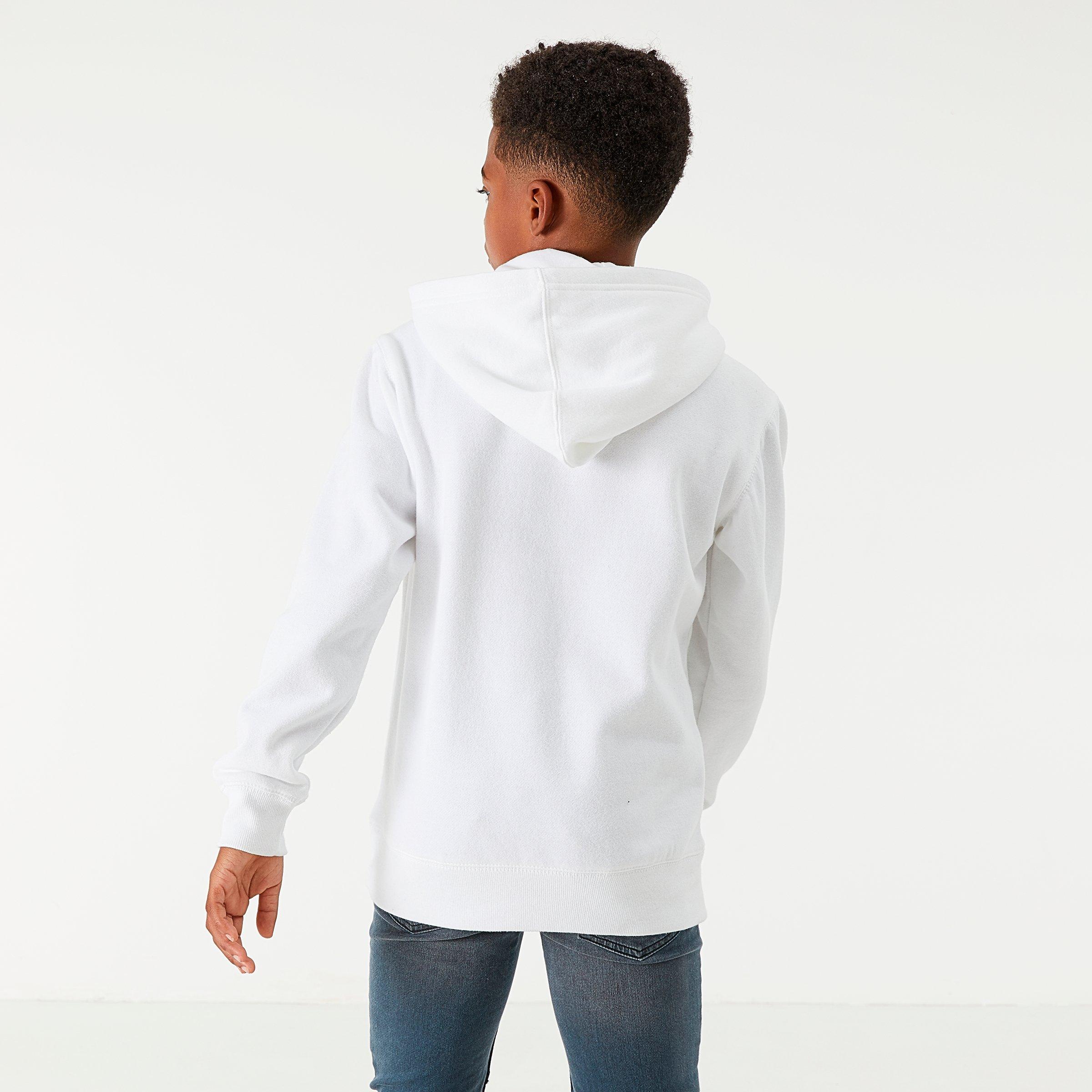 white kids champion hoodie