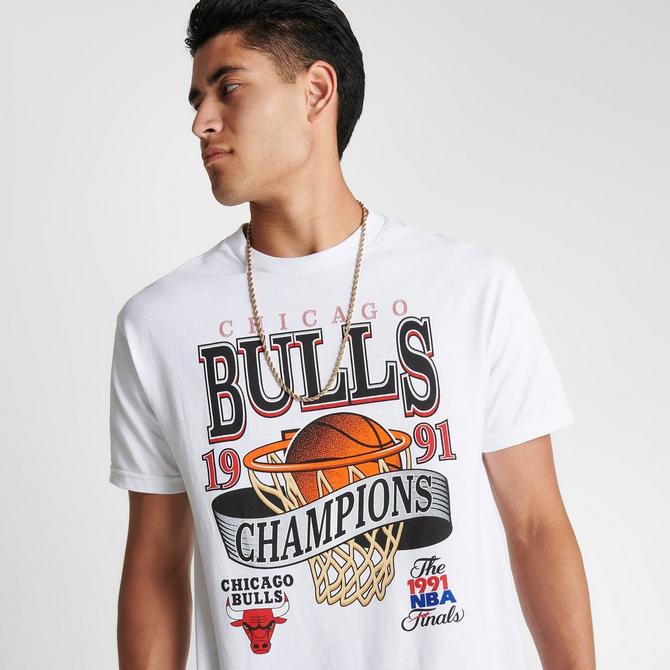NBA Chicago Bulls Hardwood Classic Champion City Mitchell & Ness Mens Black  TRACK Jacket