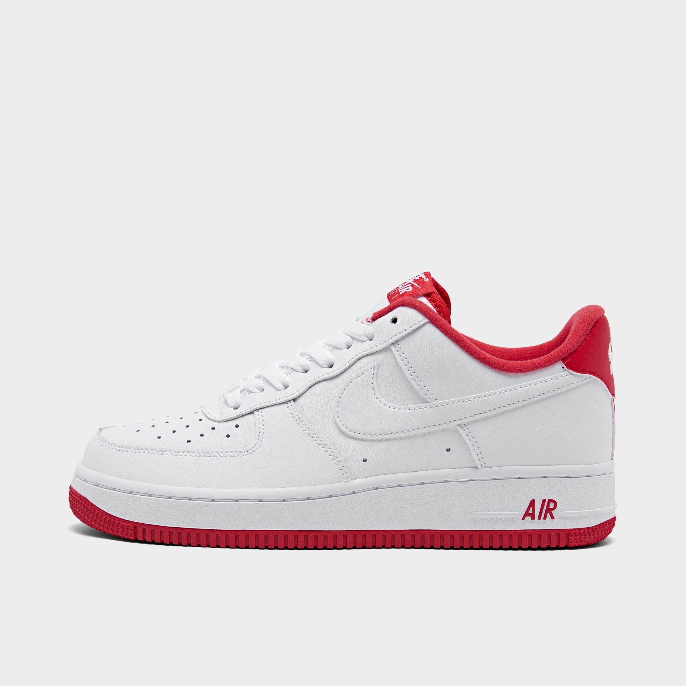 red and white air force 1 finish line