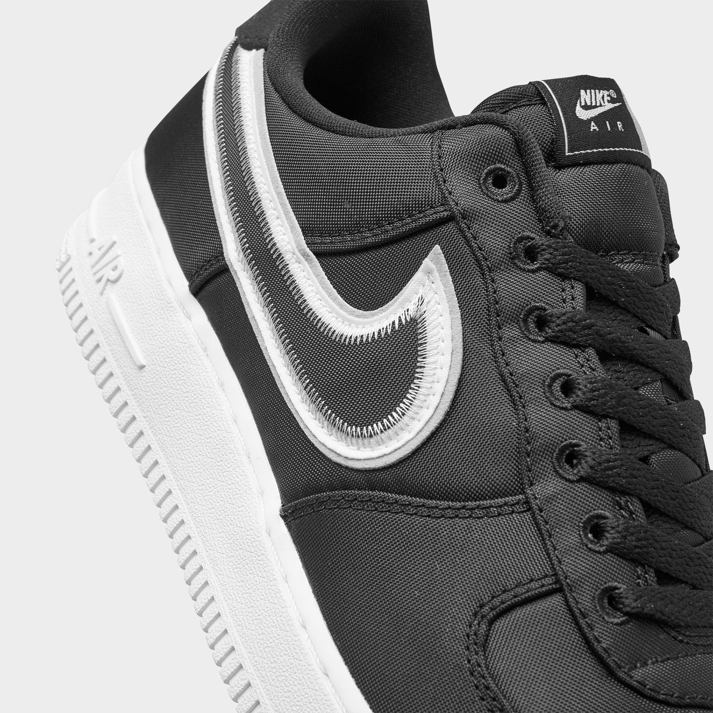 nike air force 1 low reverse stitch black