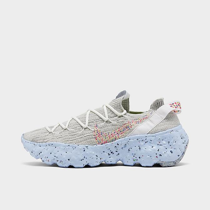 Right view of Women's Nike Space Hippie 04 Casual Shoes in Summit White/Multi-Color/Photon Dust Click to zoom