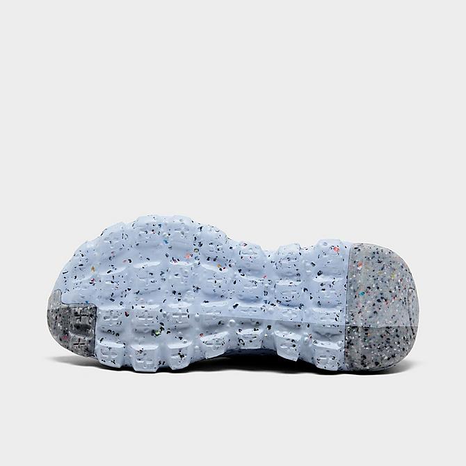 Bottom view of Women's Nike Space Hippie 04 Casual Shoes in Summit White/Multi-Color/Photon Dust Click to zoom