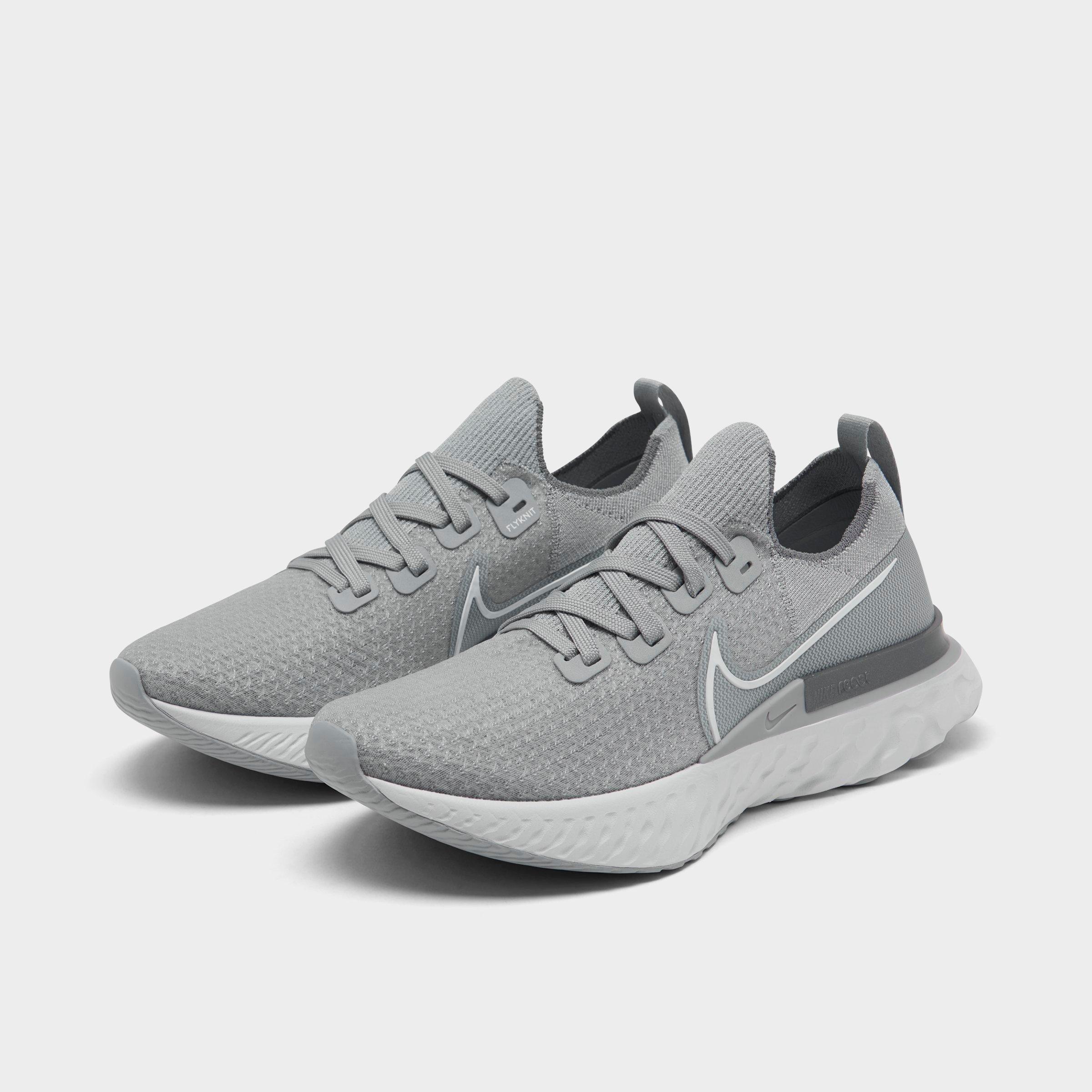 nike grey knit shoes