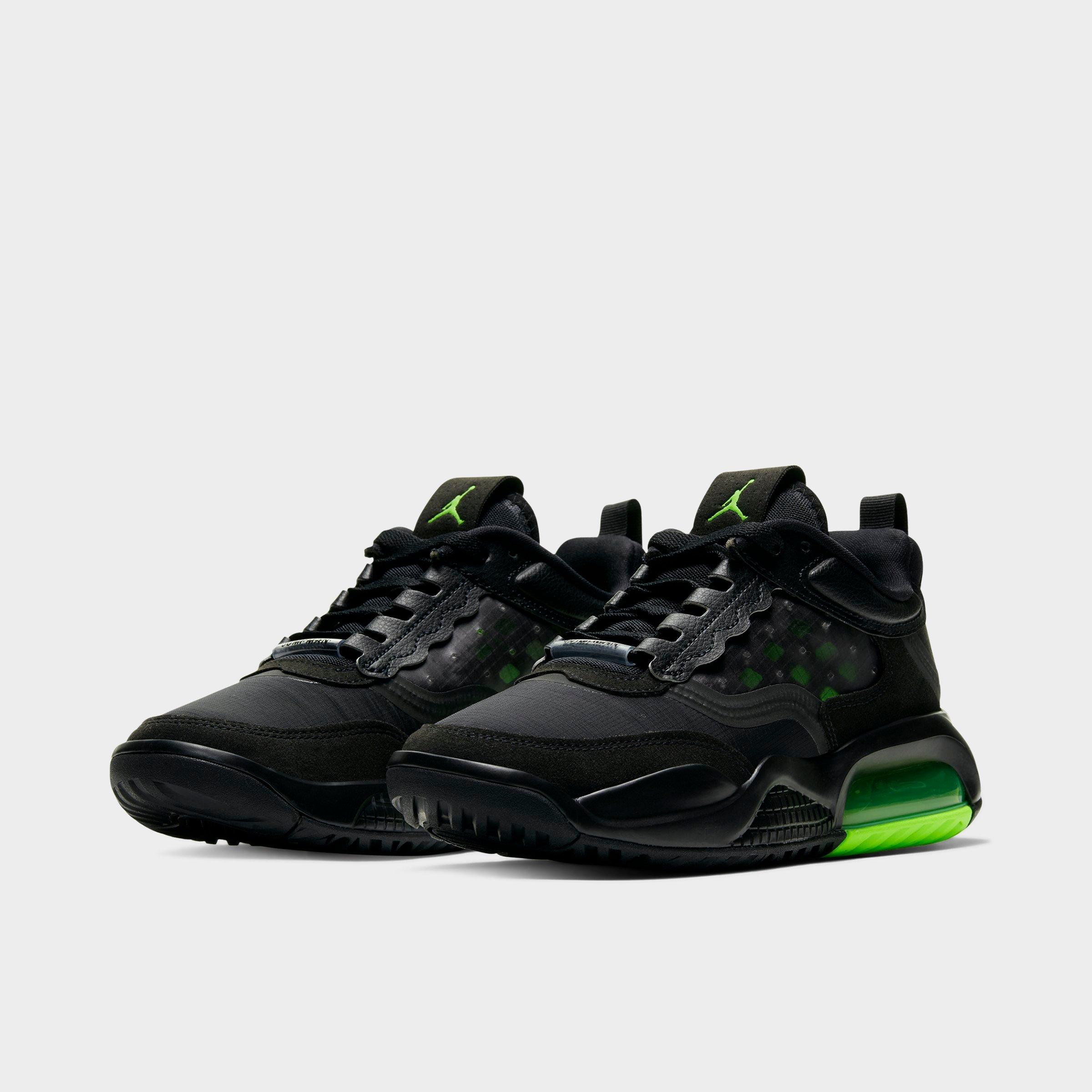 jordan air max 200 black and green