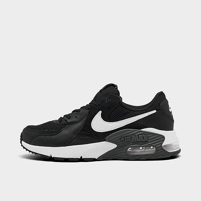 Right view of Women's Nike Air Max Excee Casual Shoes in Black/Dark Grey/White Click to zoom