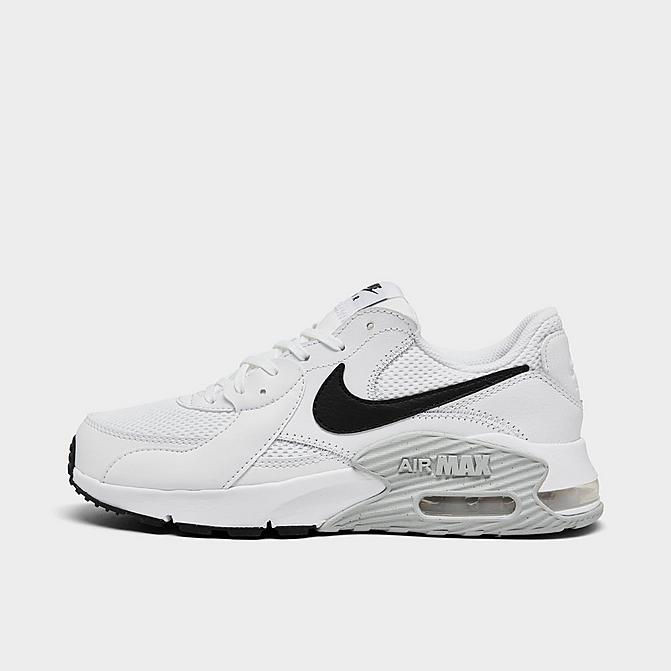 Right view of Women's Nike Excee Casual Shoes in White/Black/Pure Platinum Click to zoom