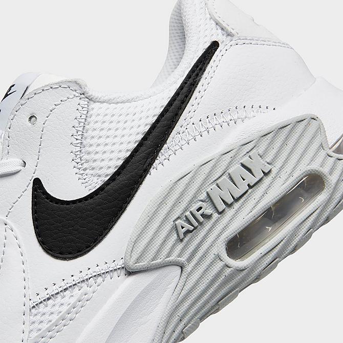 Front view of Women's Nike Excee Casual Shoes in White/Black/Pure Platinum Click to zoom
