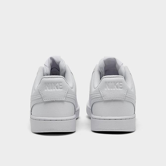 Left view of Women's Nike Court Vision Low Casual Shoes in White/White/White Click to zoom