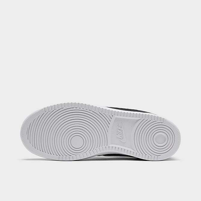 Bottom view of Men's Nike Court Vision Low Casual Shoes in Black/White/Photon Dust Click to zoom