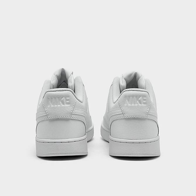 Left view of Men's Nike Court Vision Low Casual Shoes in Triple White Click to zoom