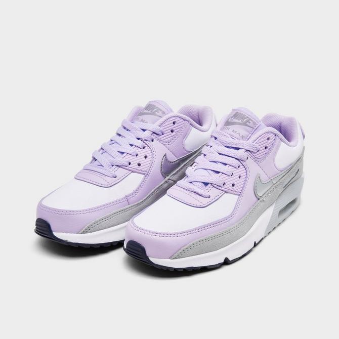 Nike Air Max 90 sneakers in off white and silver