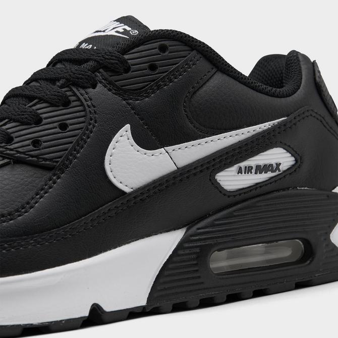 Kids black and store white air max