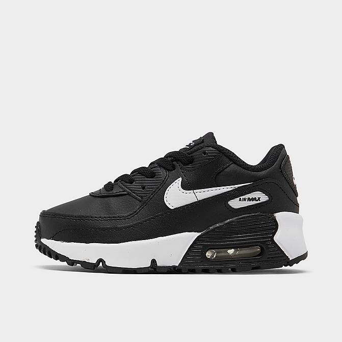 Kids Toddler Air Max 90 Casual Shoes in Black/Black Size 4.0 Leather Finish Line Shoes Flat Shoes Casual Shoes 