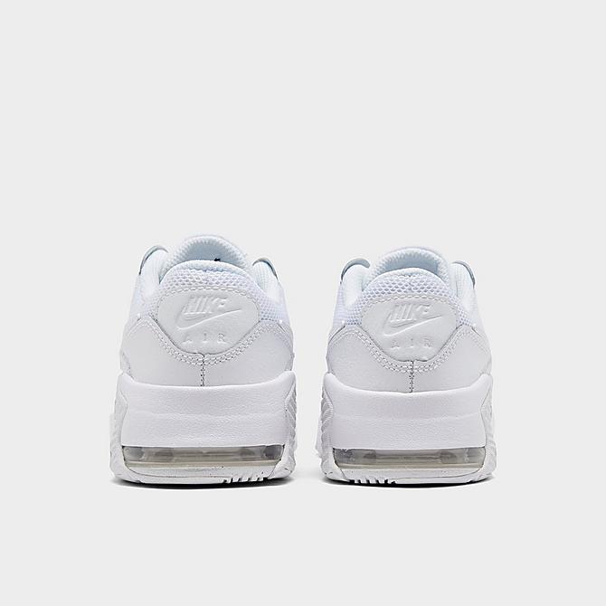 Left view of Little Kids' Nike Air Max Excee Casual Shoes in White/White/White Click to zoom