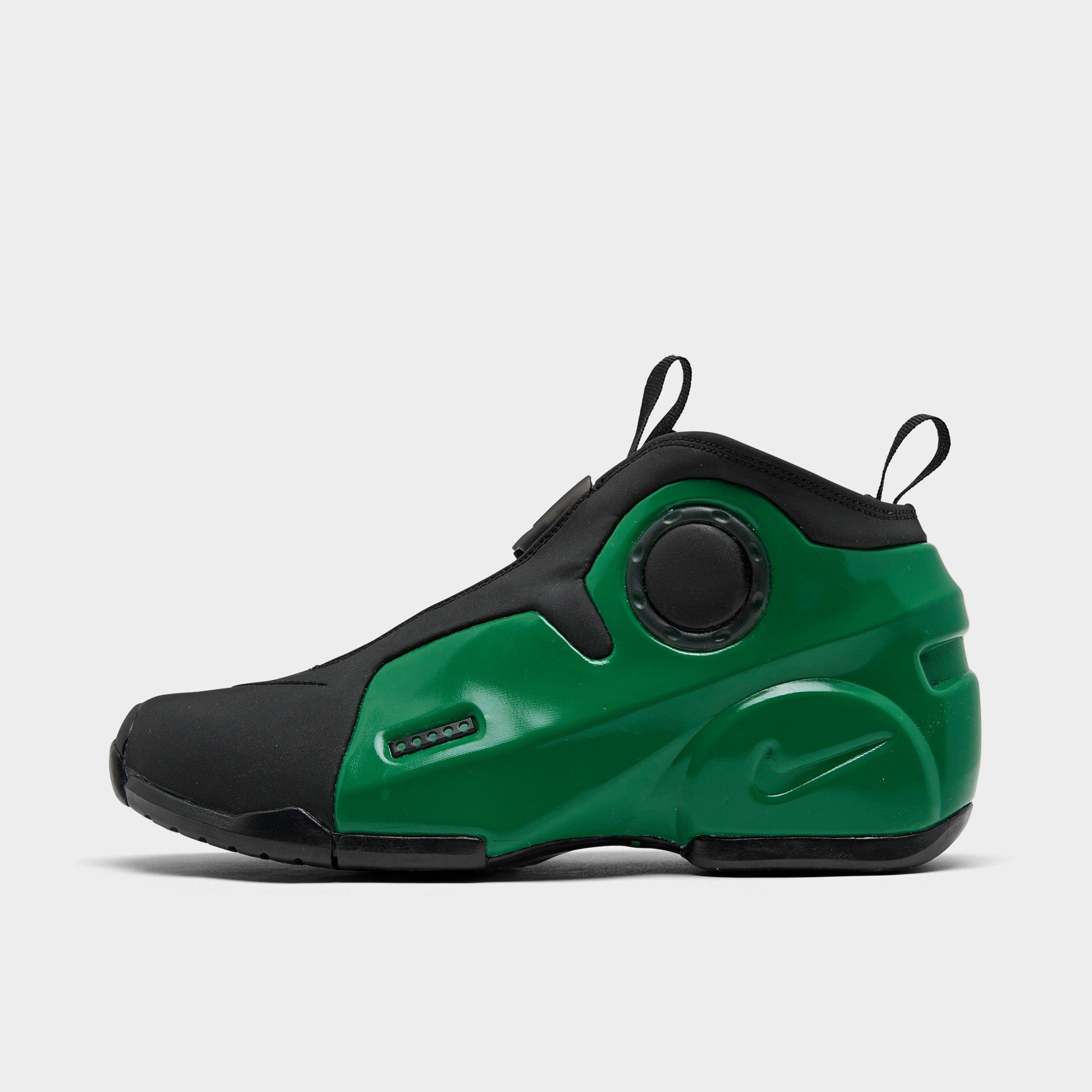 green and black nike basketball shoes