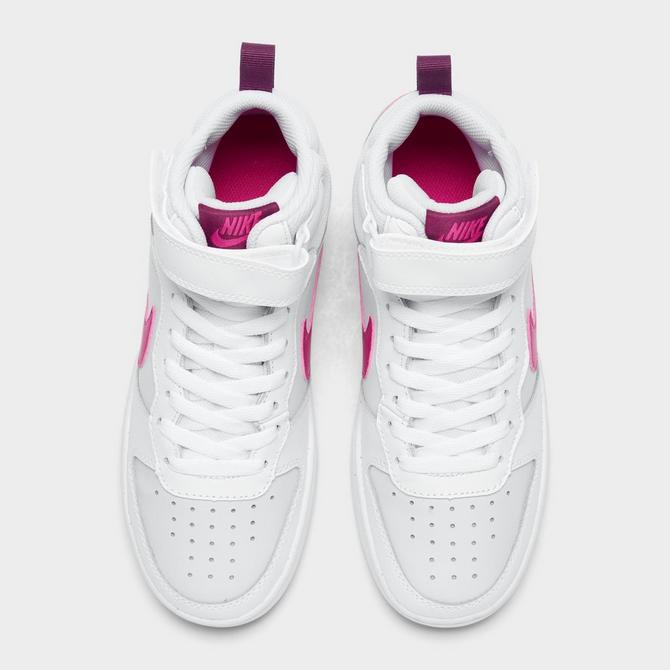 Girls Big Kids Nike Court Borough Mid 2 Casual Shoes Finish Line