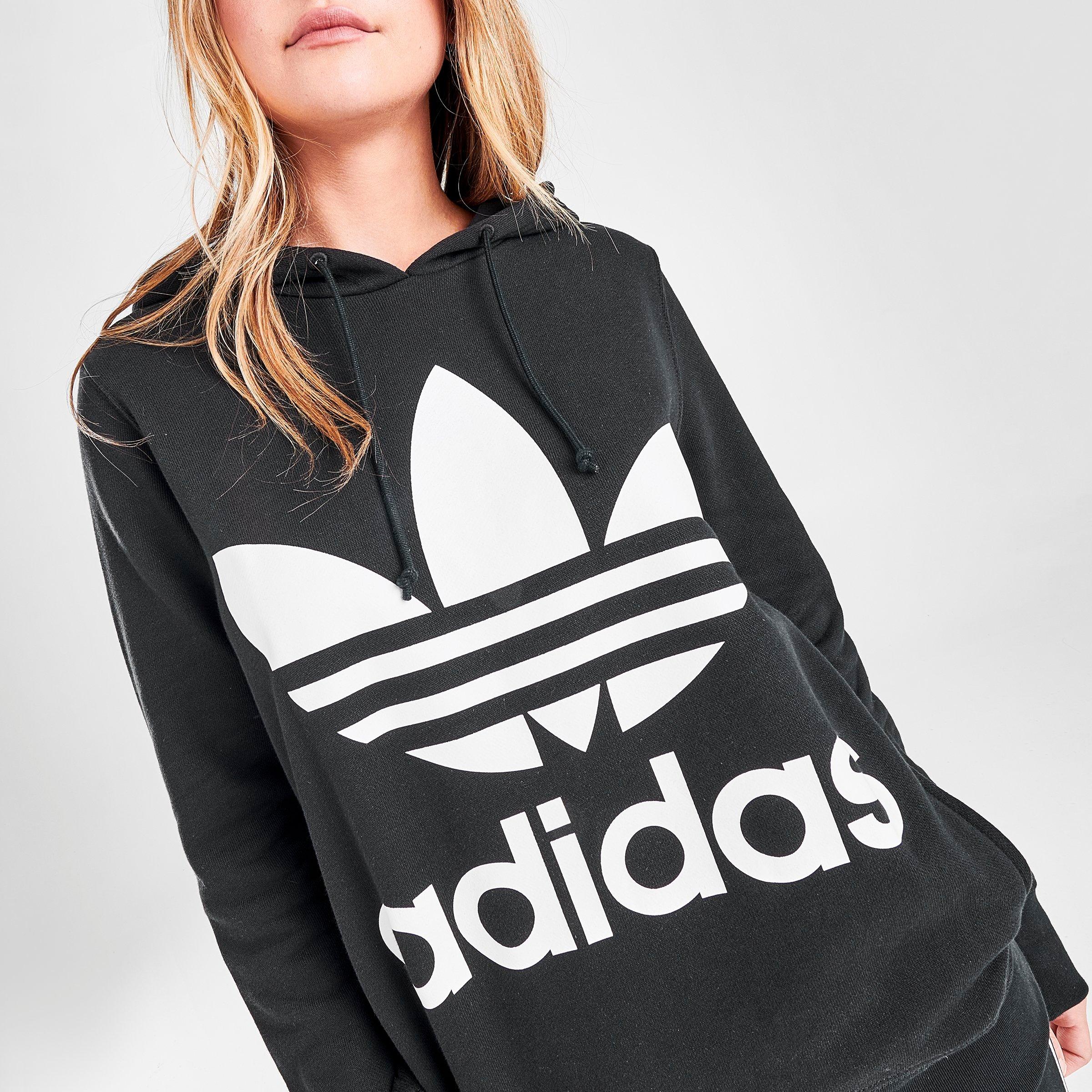 womens adidas trefoil hoodie