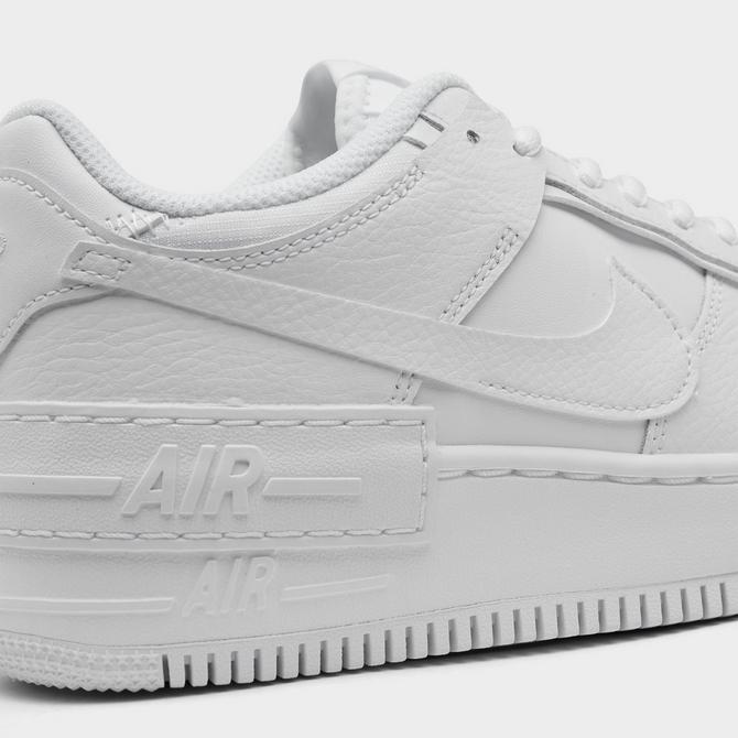 Nike Air Force 1 Shadow sneakers in white and gray