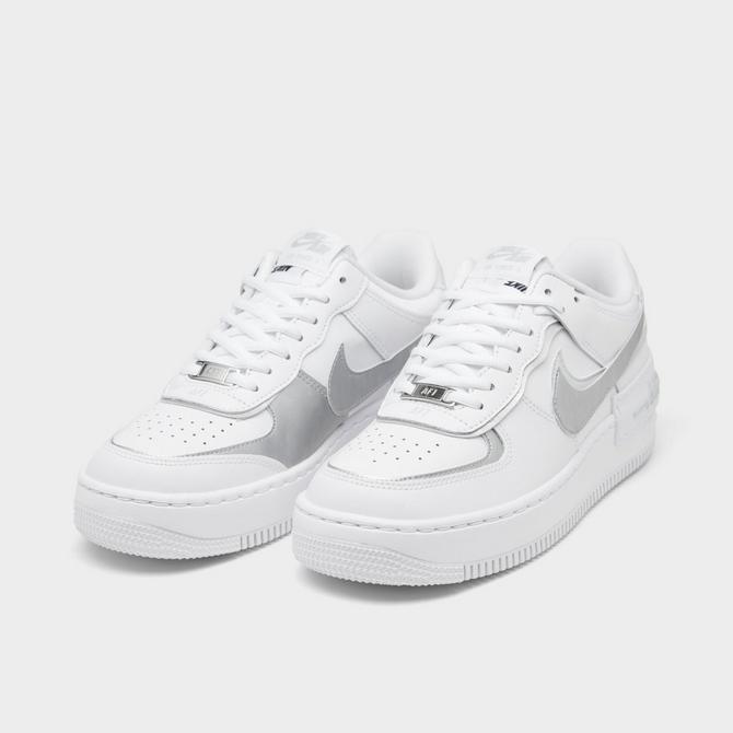 Nike Af1 Shadow Sneaker in White, Black, Team Gold, & Pure