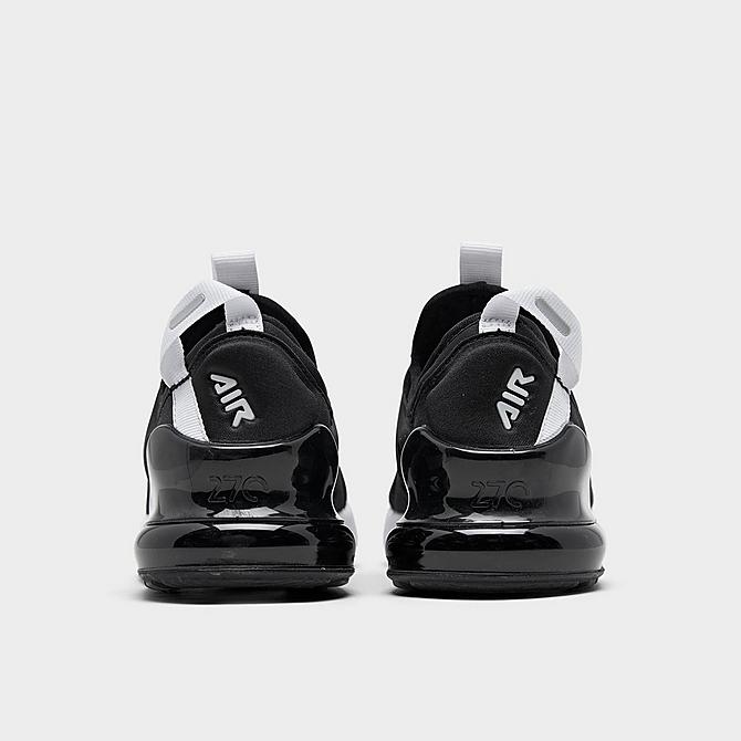 Left view of Little Kids' Nike Air Max 270 Extreme Casual Shoes in Black/White Click to zoom