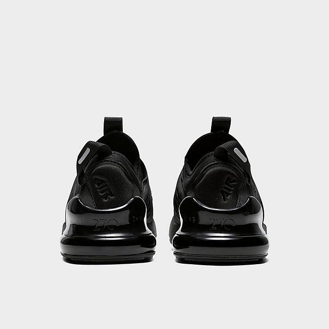 Left view of Little Kids' Nike Air Max 270 Extreme Casual Shoes in Black/Black/Black Click to zoom