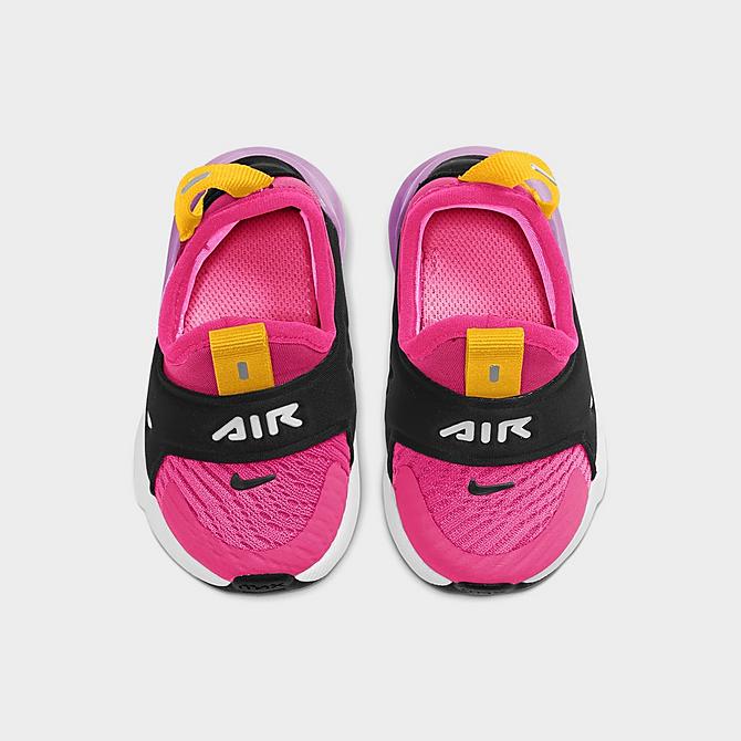 Back view of Girls' Toddler Nike Air Max 270 Extreme Casual Shoes in Hyper Pink/White/Black/Fuchsia Glow Click to zoom