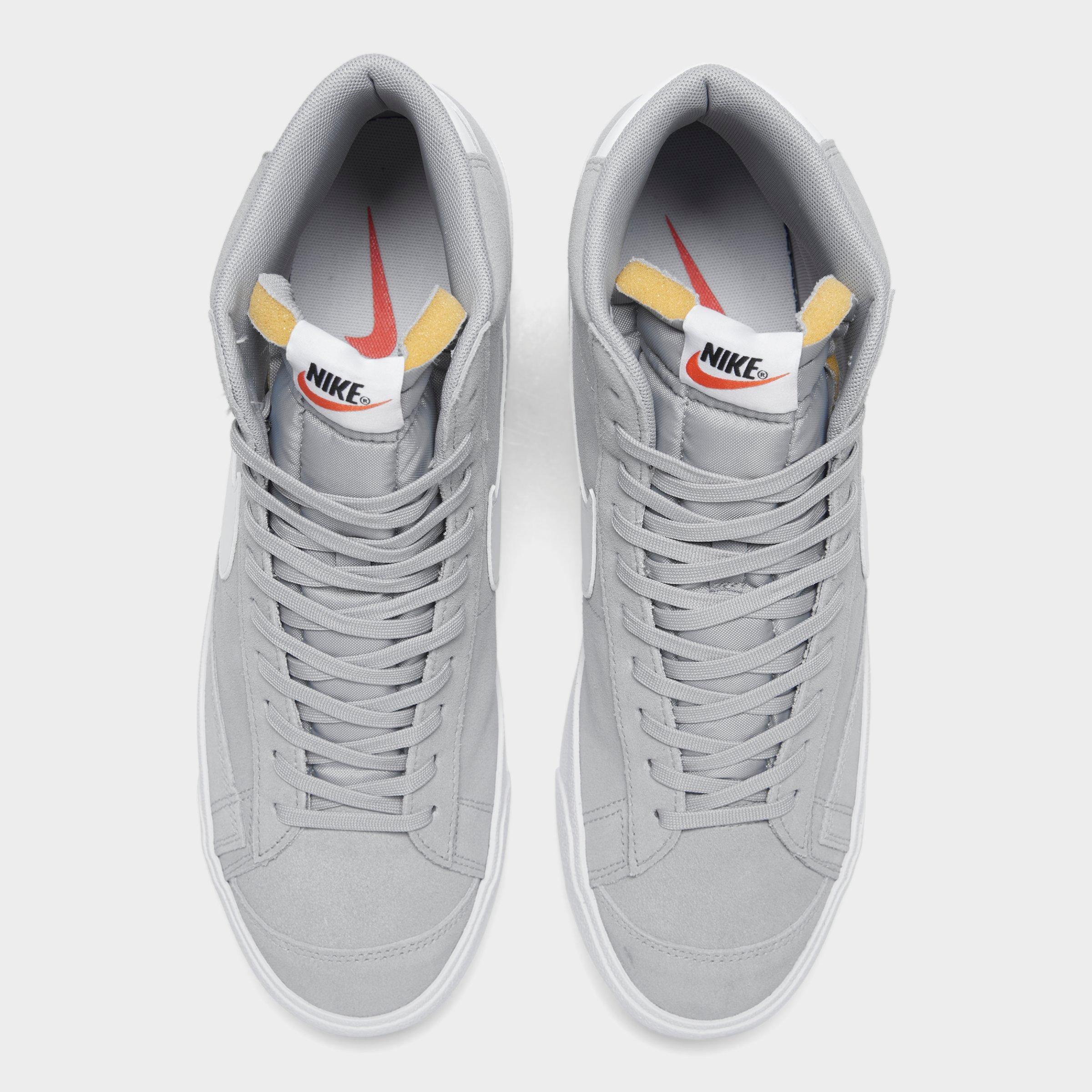 nike blazer mid grey suede trainers