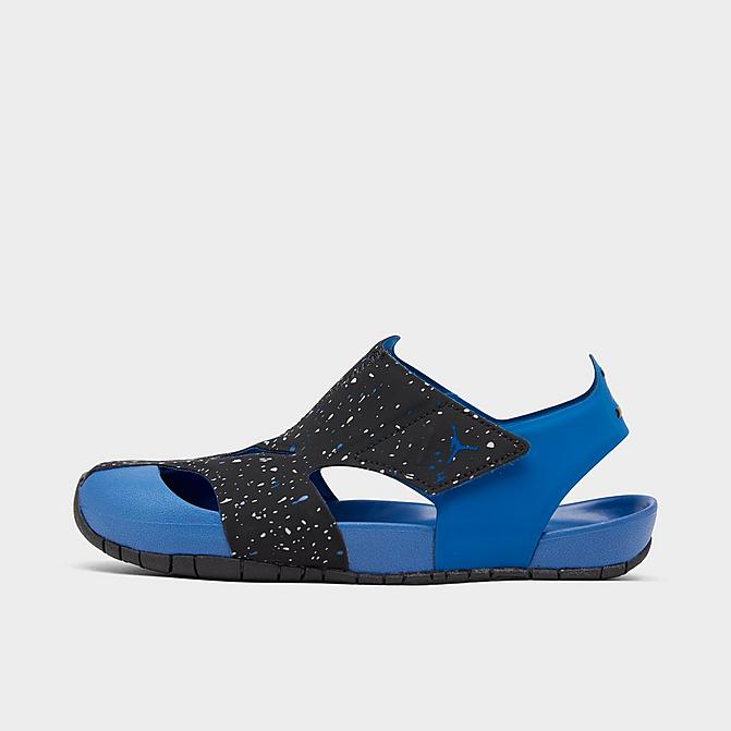 Right view of Little Kids' Jordan Flare Casual Shoes in Dark Marina Blue/Black/Mist Blue Click to zoom