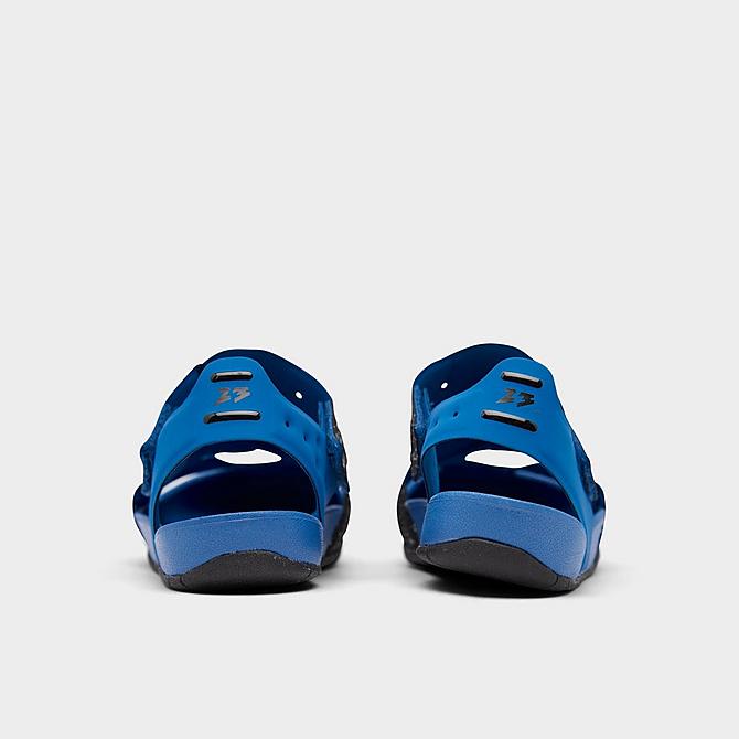 Left view of Little Kids' Jordan Flare Casual Shoes in Dark Marina Blue/Black/Mist Blue Click to zoom