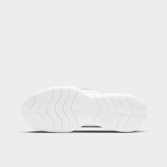 Bottom view of Women's Nike Flex Experience RN 10 Running Shoes in White/Metallic Silver/Platinum Tint Click to zoom