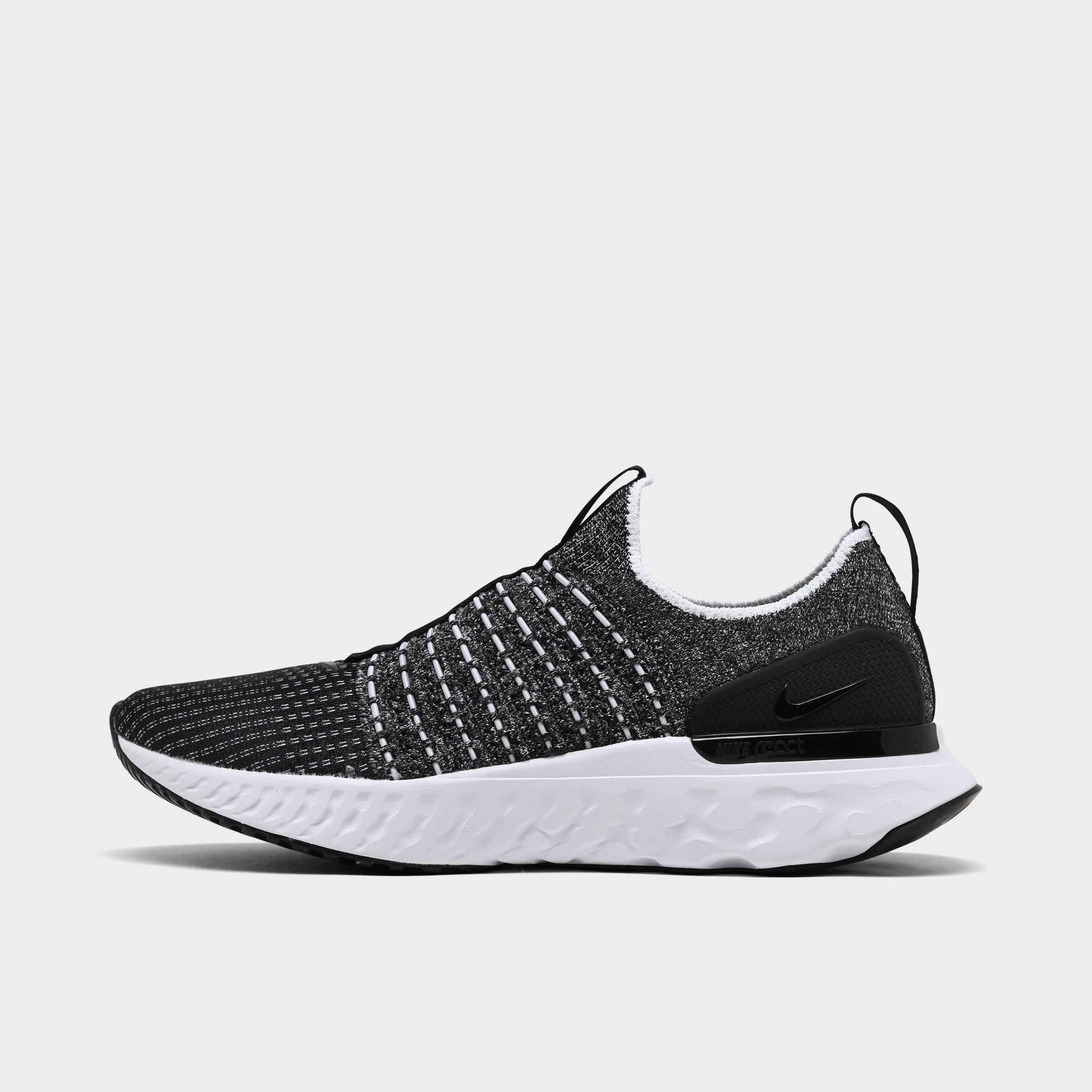 nike react flyknit black mens