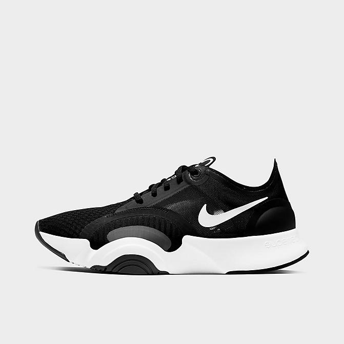 Right view of Women's Nike SuperRep Go Training Shoes in White/Dark Smoke Grey/Black Click to zoom