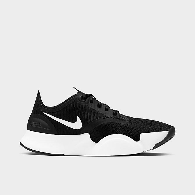 Front view of Women's Nike SuperRep Go Training Shoes in White/Dark Smoke Grey/Black Click to zoom