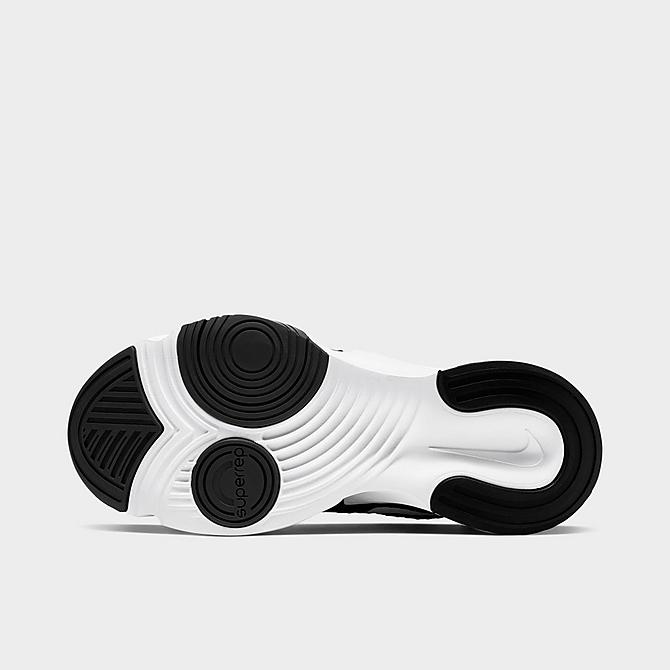 Bottom view of Women's Nike SuperRep Go Training Shoes in White/Dark Smoke Grey/Black Click to zoom