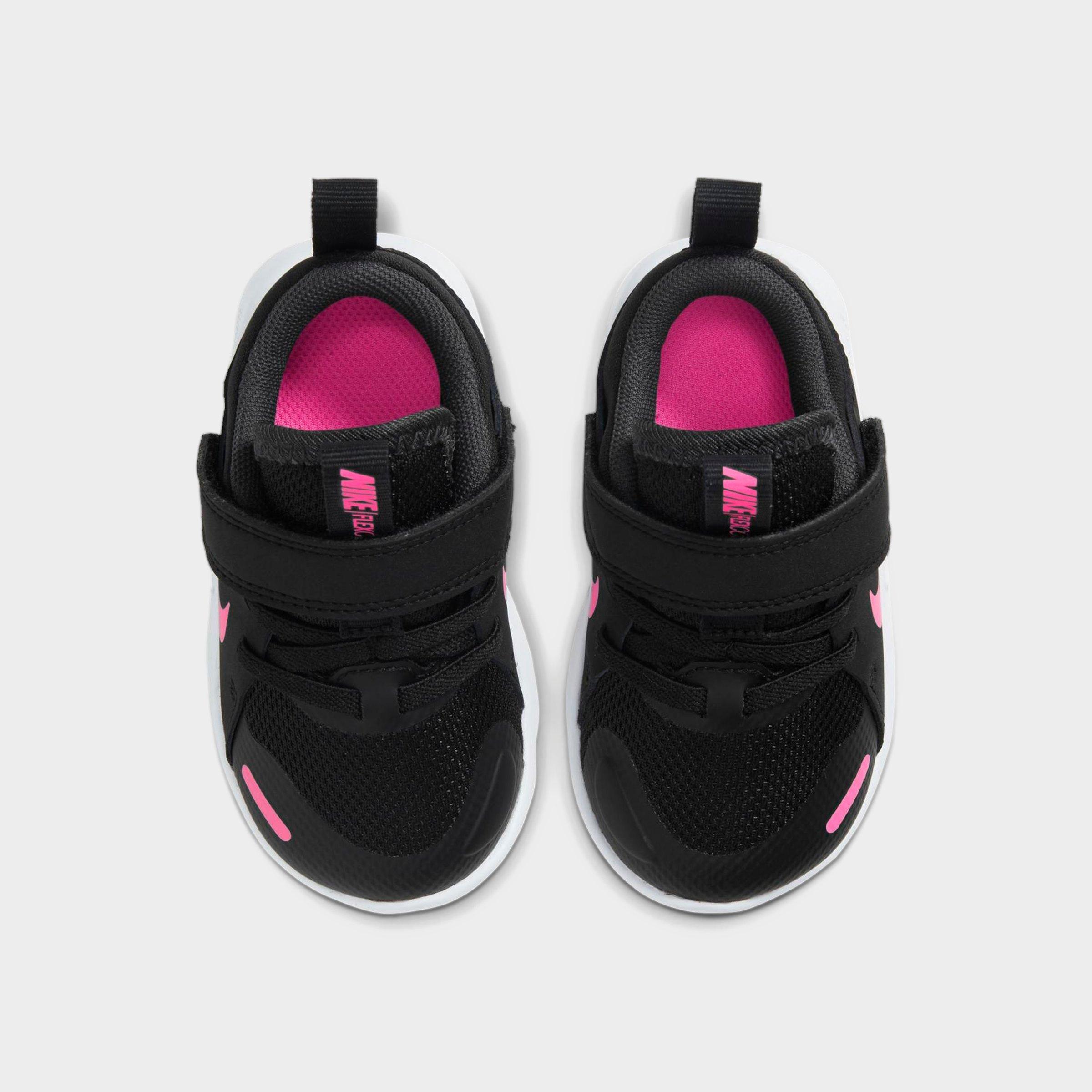 black and pink nike toddler shoes