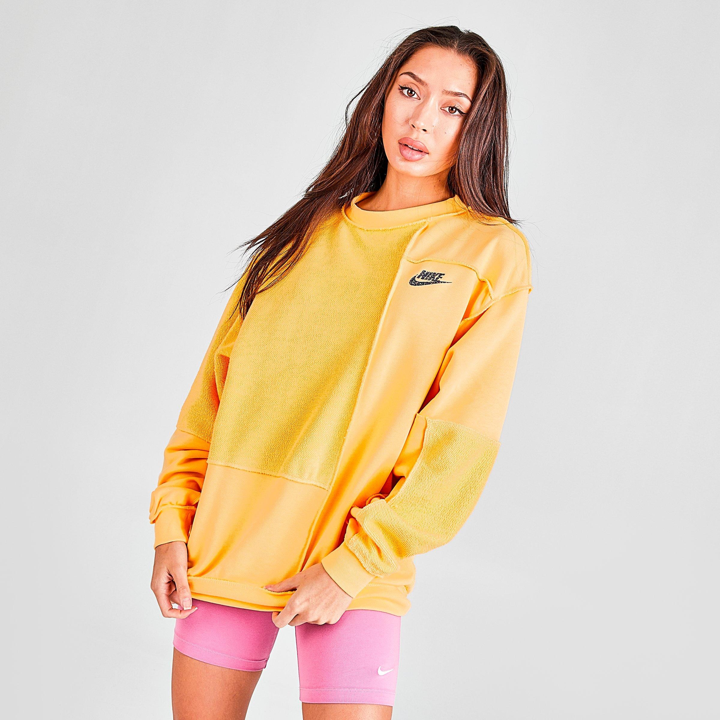 pink and gold nike sweatshirt