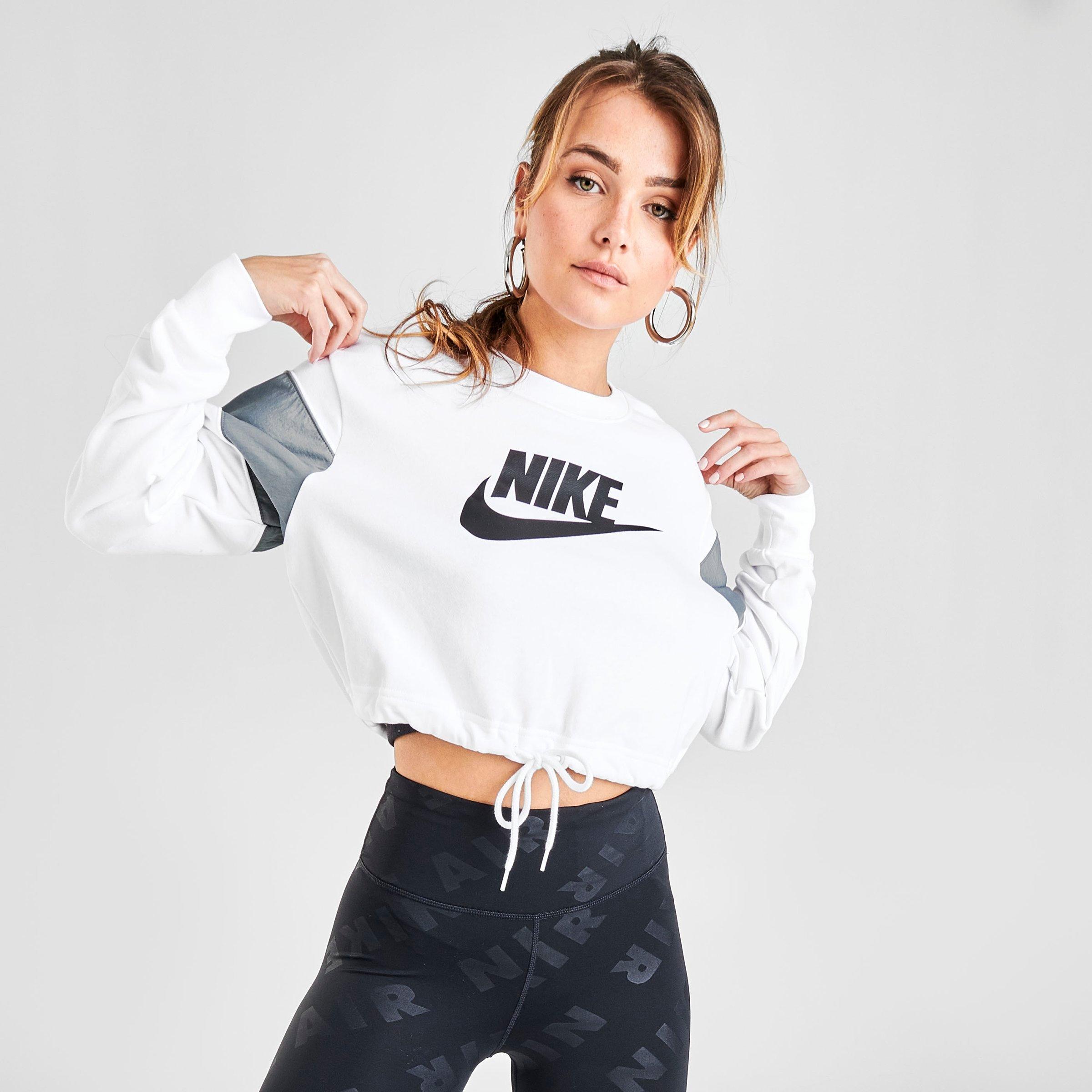 nike womens crop sweatshirt