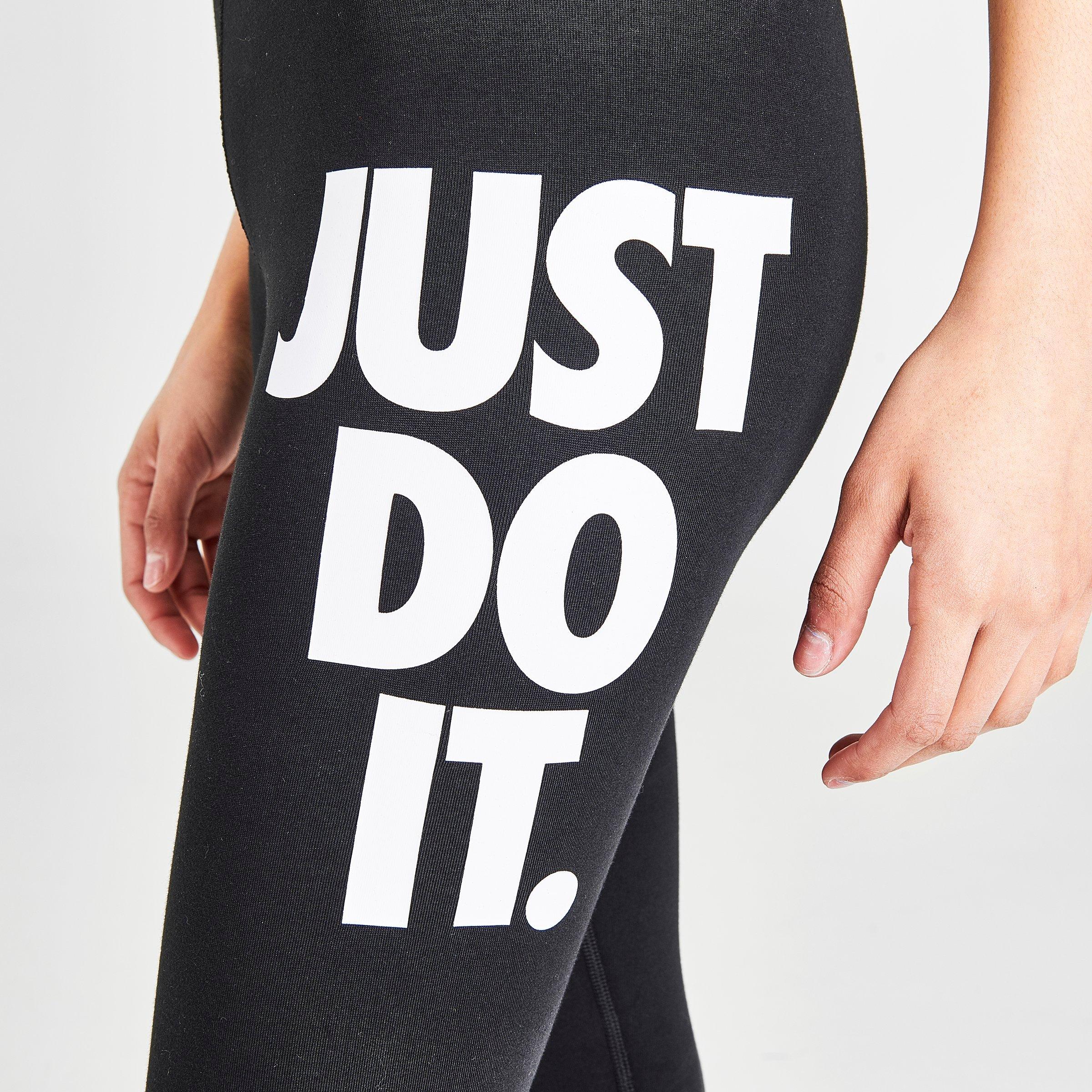 grey nike just do it leggings