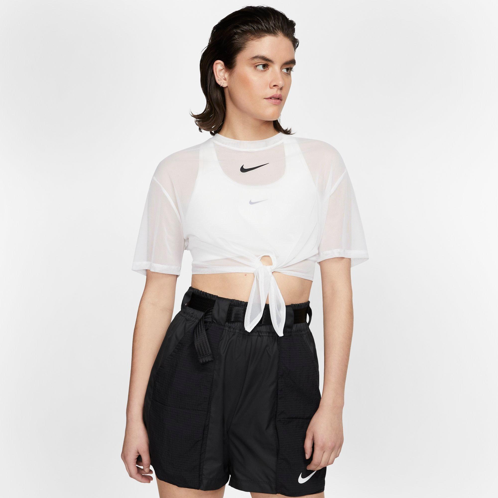 nike mesh crop top