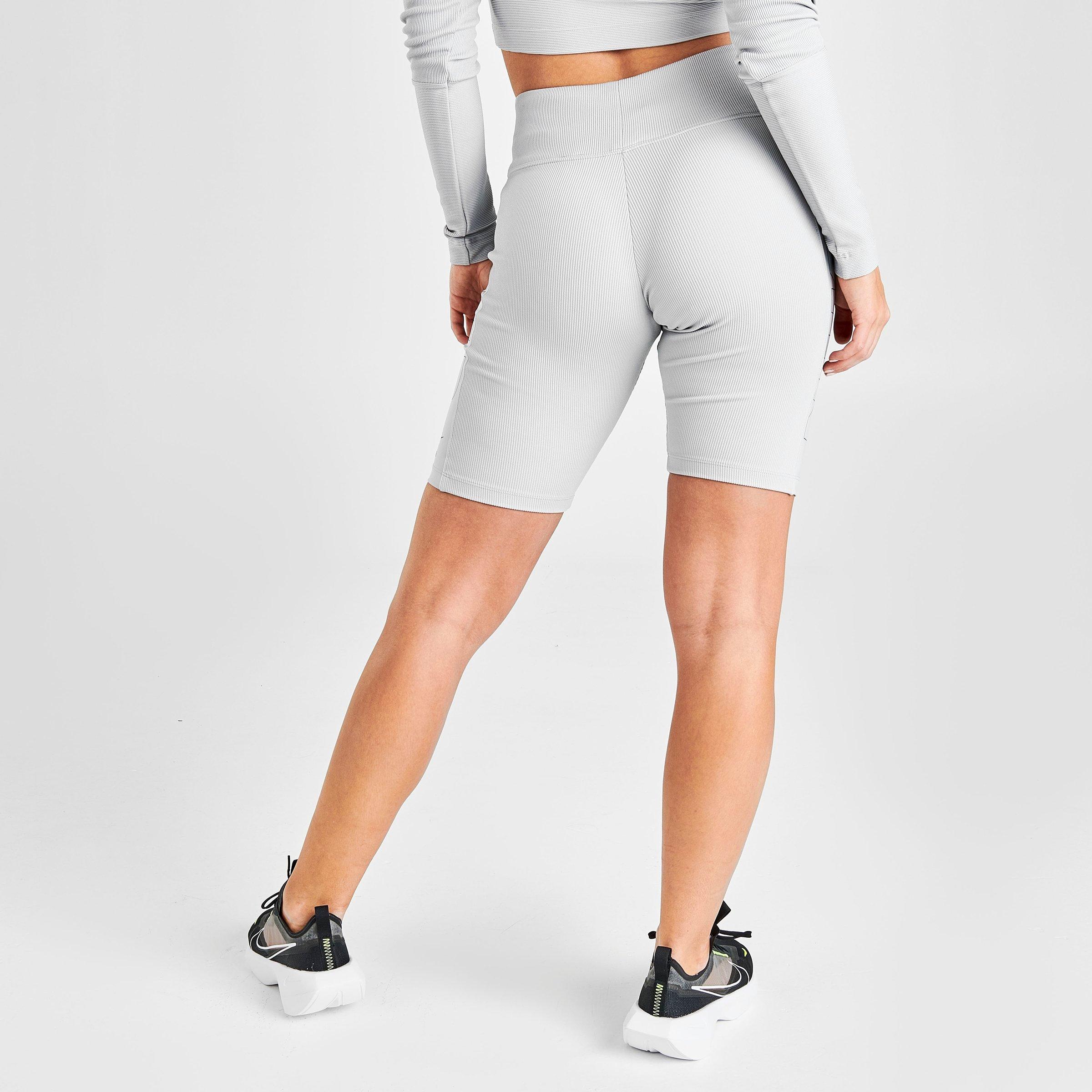 nike biker shorts white