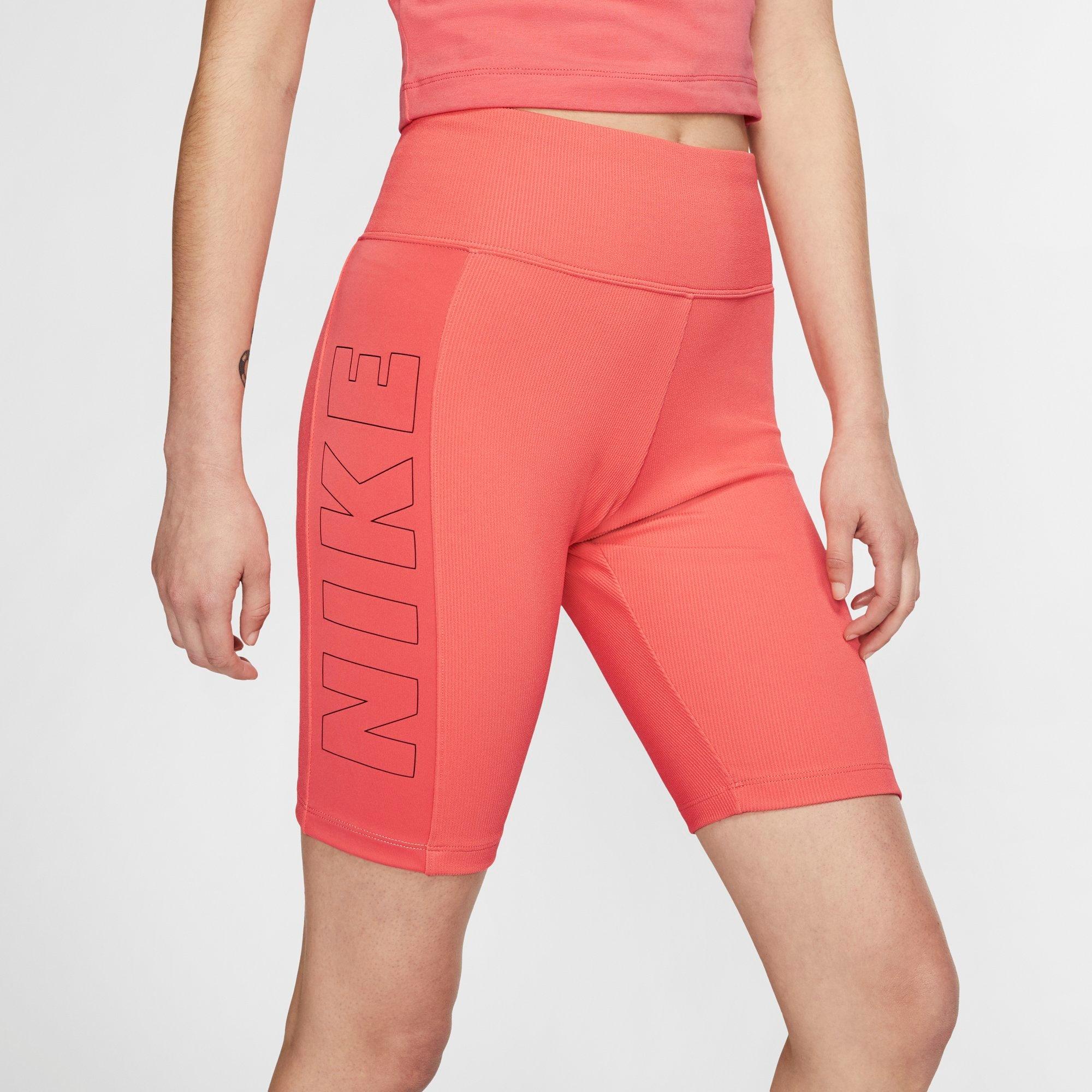 hot pink nike biker shorts